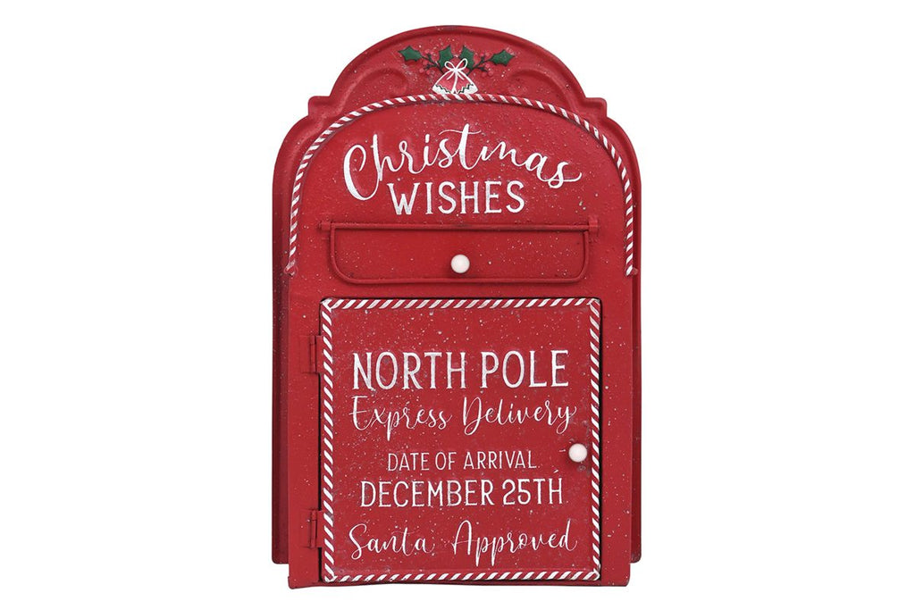 CASSETTA POSTALE AUGURI DI NATALE 39 CM ISABELLE ROSE