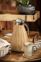 THERMOS MARRONE POLYRATTAN TESSUTO A MANO 1,5 L IB LAURSEN