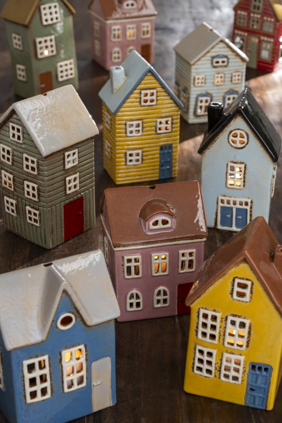 CASA F/TEALIGHT ROSA IN CERAMICA IB LAURSEN