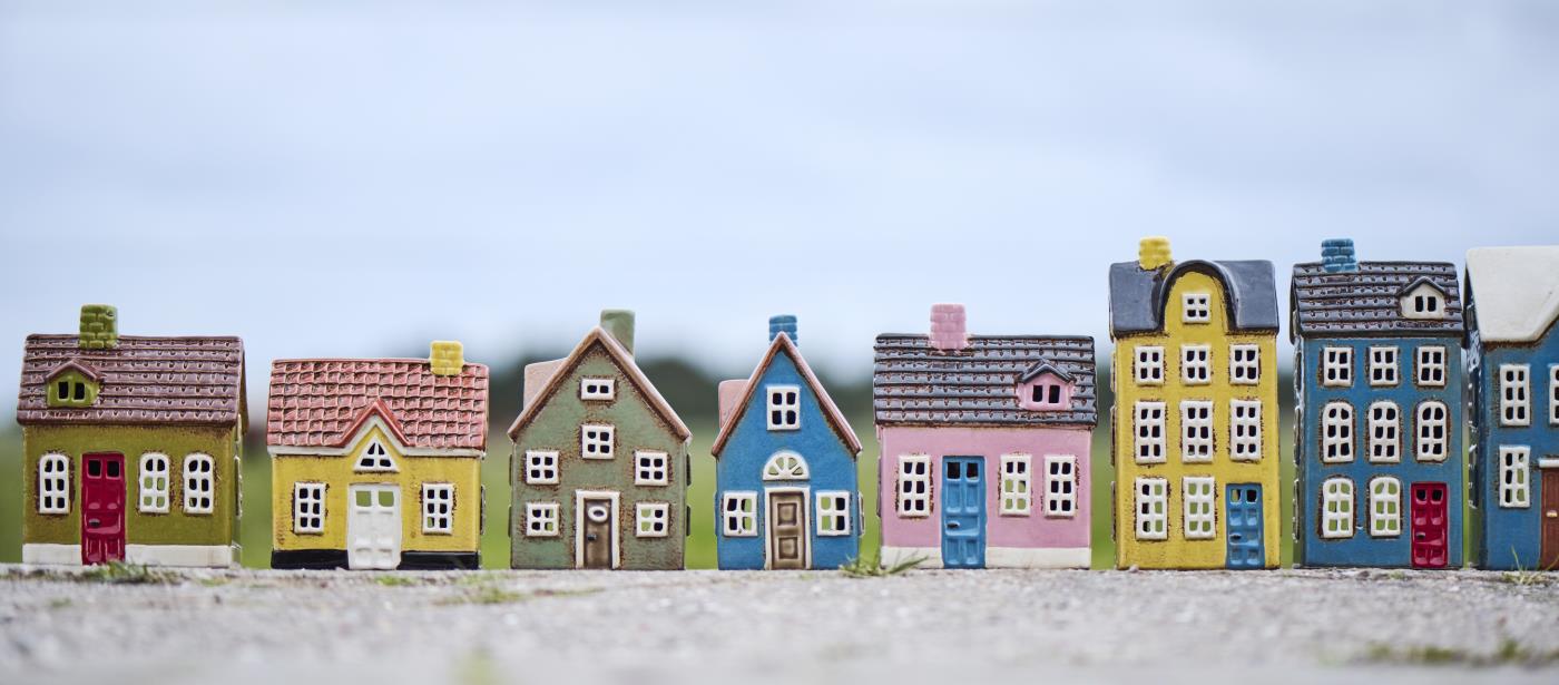 CASA F/TEALIGHT BLU IN CERAMICA IB LAURSEN