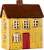 CASA F/TEALIGHT GIALLA IN CERAMICA IB LAURSEN