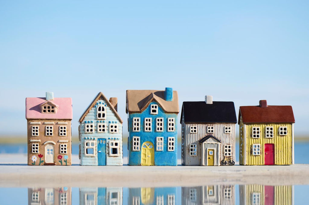 CASA F/TEALIGHT GIALLA IN CERAMICA IB LAURSEN