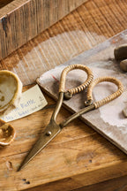 FORBICI CON MANICO IN RATTAN IB LAURSEN