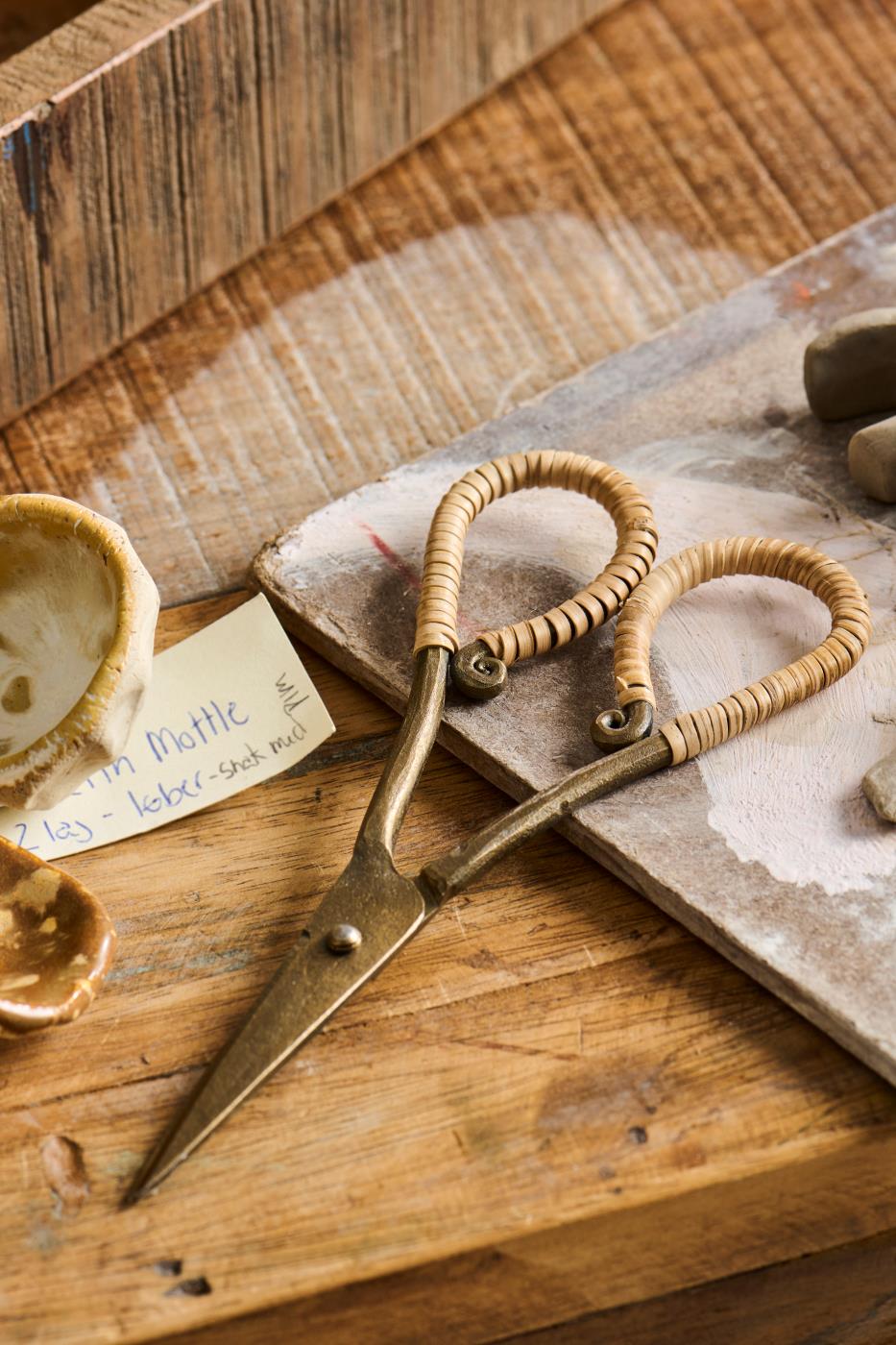 FORBICI CON MANICO IN RATTAN IB LAURSEN