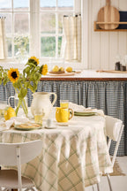 TOVAGLIA STORM CON MOTIVO A SCACCHI VERDE IB LAURSEN