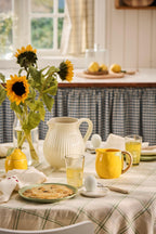 TOVAGLIA STORM CON MOTIVO A SCACCHI VERDE IB LAURSEN