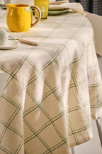 TOVAGLIA STORM CON MOTIVO A SCACCHI VERDE IB LAURSEN