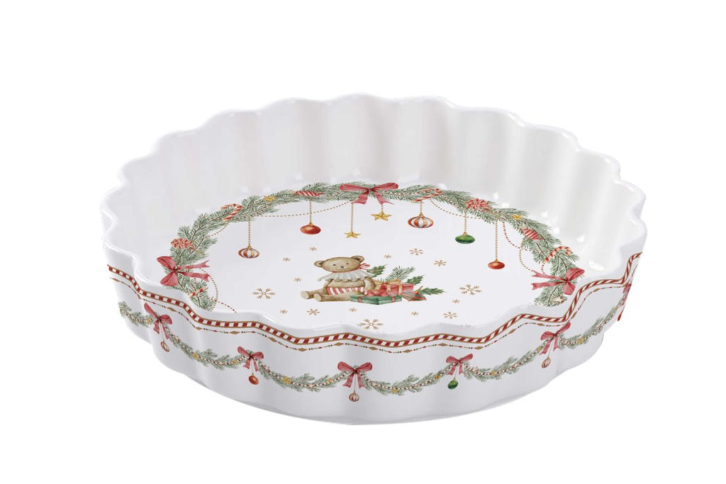 TEGLIA IN PORCELLANA HAPPY HOLIDAYS 24,5×5,5 CM ISABELLE ROSE