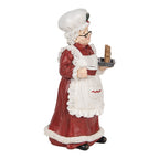 STATUETTA DECORATIVA MAMMA NATALE 15X15X30 CM CLAYRE & EEF