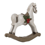 STATUETTA DECORATIVA CAVALLO A DONDOLO 16 CM CLAYRE & EEF