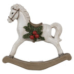 STATUETTA DECORATIVA CAVALLO A DONDOLO 16 CM CLAYRE & EEF