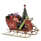 STATUETTA DECORATIVA DI NATALE SLITTA 21X9X18 CM CLAYRE & EEF