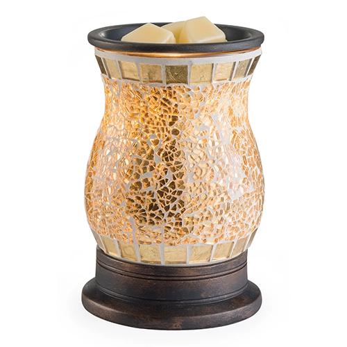 LAMPADA AROMATICA VETRO DORATO - CANDLE WARMERS