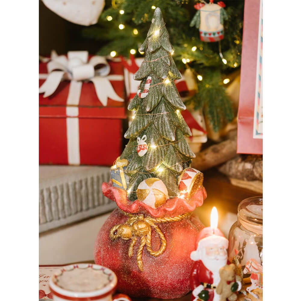 ALBERO CON SACCO E LED LA GIOSTRA DI AMELIE - NUVOLE DI STOFFA