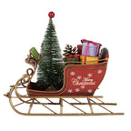 STATUETTA DECORATIVA DI NATALE SLITTA 21X9X18 CM CLAYRE & EEF