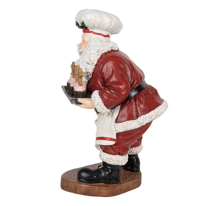 STATUETTA DECORATIVA DI NATALE BABBO NATALE 17X16X28 CM CLAYRE & EEF