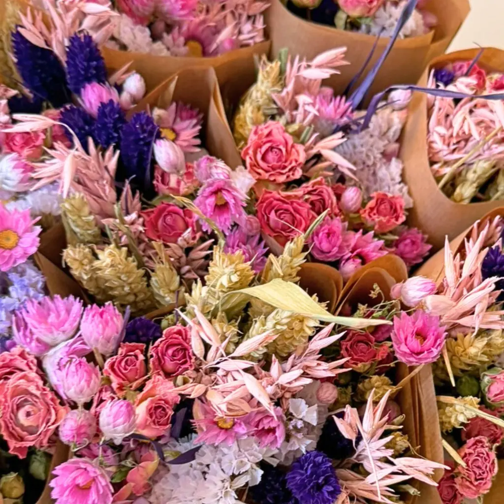 FIORI SECCHI MARKET MORE BOUQUET VIOLA - FLORIËTTE