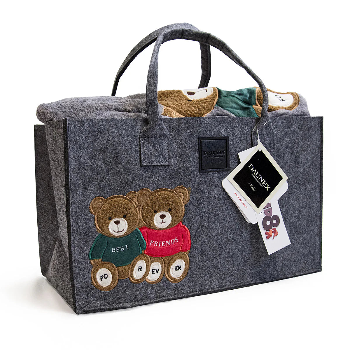 PLAID MORBIDOTTO FRIEND IN BORSA FELTRO FOREVER - DAUNEX