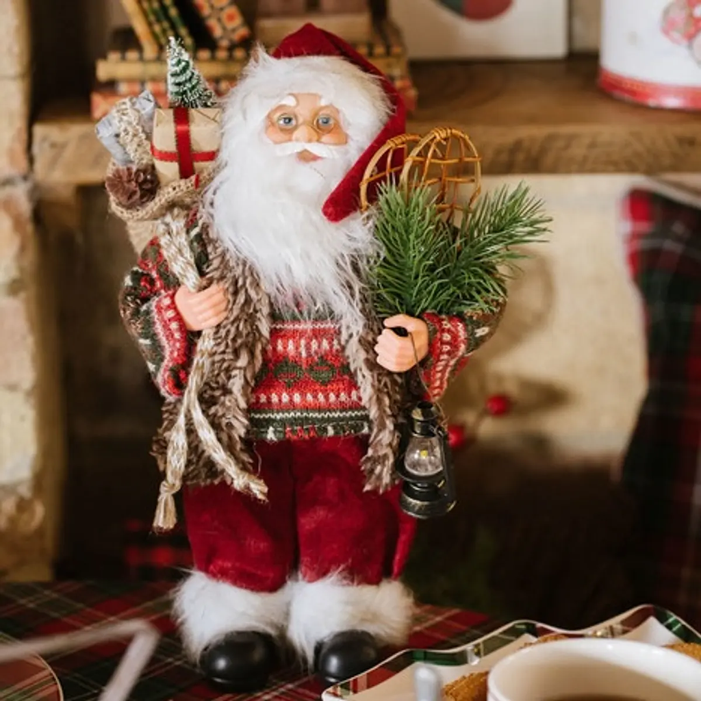 BABBO NATALE 30 CM - NUVOLE DI STOFFA