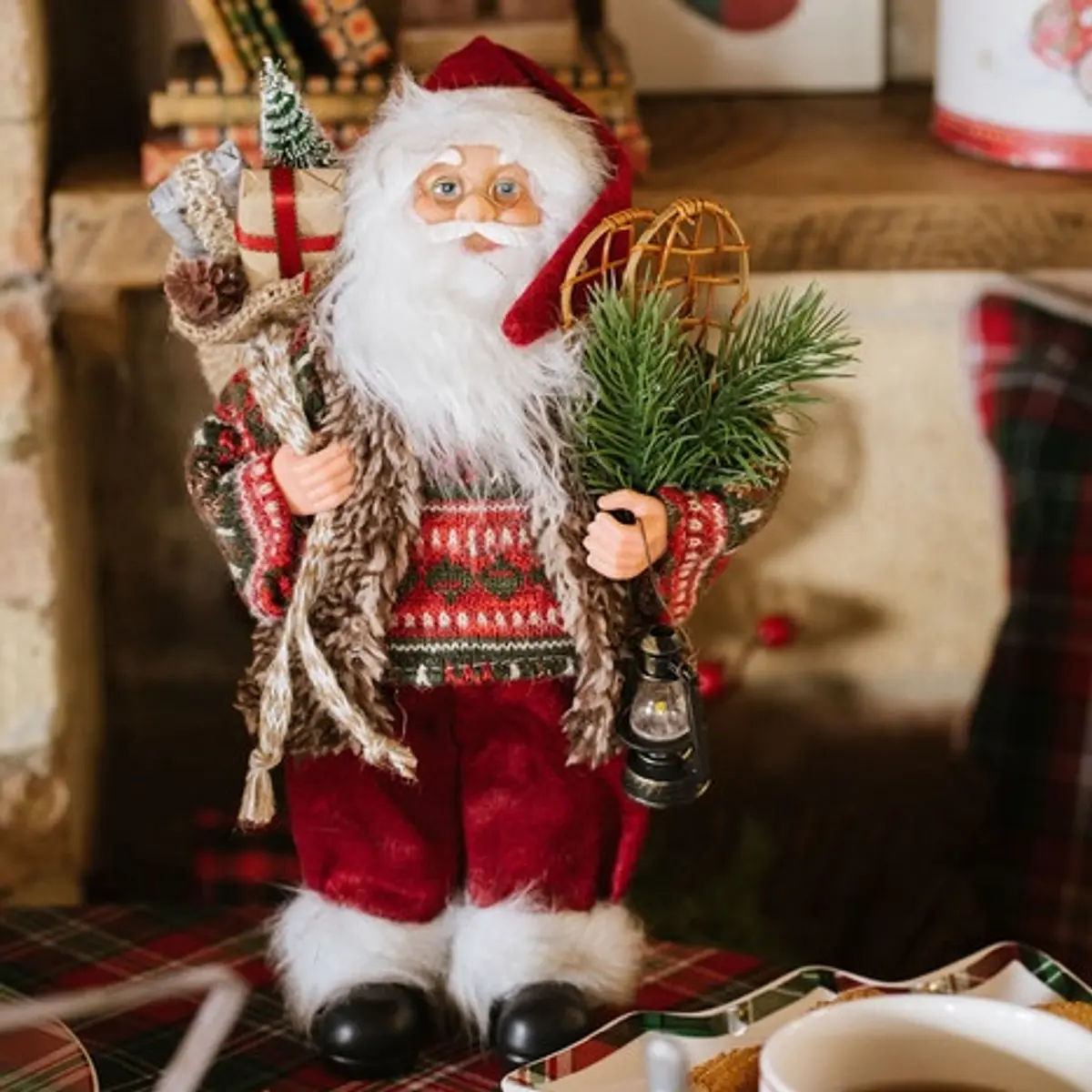 BABBO NATALE 30 CM - NUVOLE DI STOFFA