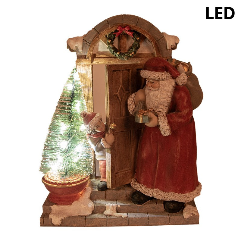 BABBO NATALE CON ILLUMINAZIONE A LED CLAYRE & EEF