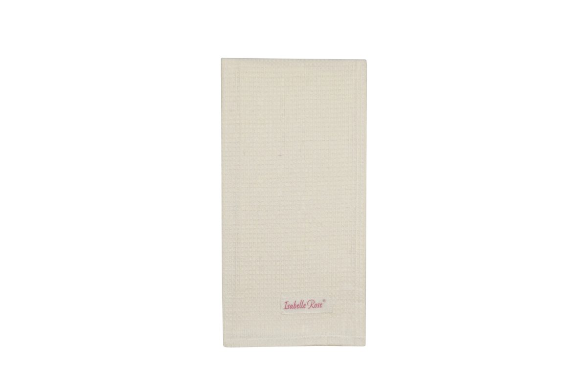 STROFINACCIO DA CUCINA IN TESSUTO A NIDO D'APE COLOR CREMA 50×70 CM ISABELLE ROSE