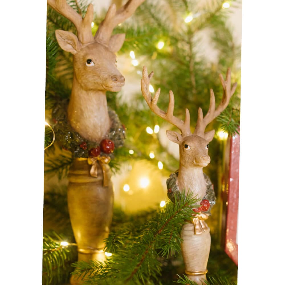 CERVO CON PIEDISTALLO 26 CM LA GIOSTRA DI AMELIE - NUVOLE DI STOFFA