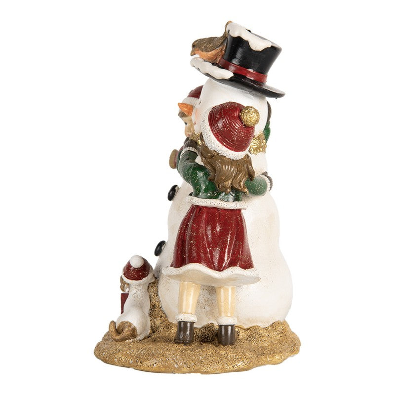 STATUETTA DECORATIVA DI NATALE BAMBINI 13X10X16 CM CLAYRE & EEF
