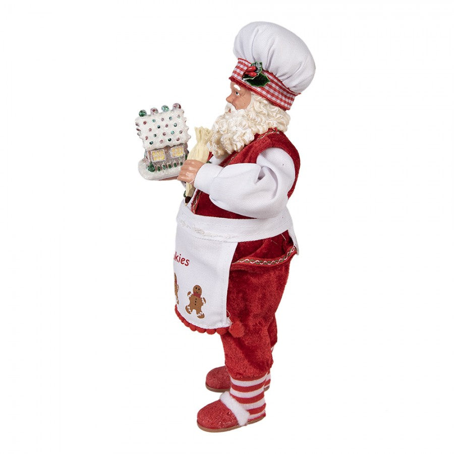 STATUETTA BABBO NATALE 28 CM ROSSO CLAYRE & EEF