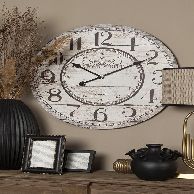 OROLOGIO DA PARETE Ø 60 CM BEIGE CLAYRE & EEF