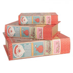 SCATOLA DI ARCHIVIAZIONE SET DI 3 LIBRI BABBO NATALE CLAYRE & EEF
