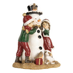 STATUETTA DECORATIVA DI NATALE BAMBINI 13X10X16 CM CLAYRE & EEF