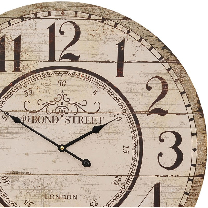 OROLOGIO DA PARETE Ø 60 CM BEIGE CLAYRE & EEF