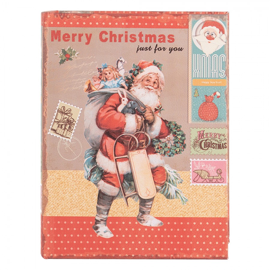 SCATOLA DI ARCHIVIAZIONE SET DI 3 LIBRI BABBO NATALE CLAYRE & EEF