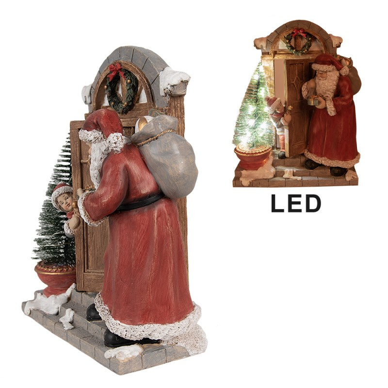 BABBO NATALE CON ILLUMINAZIONE A LED CLAYRE & EEF