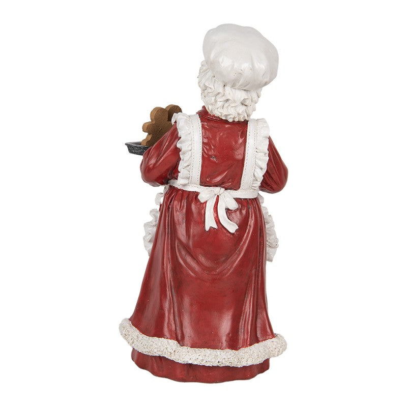 STATUETTA DECORATIVA MAMMA NATALE 15X15X30 CM CLAYRE & EEF