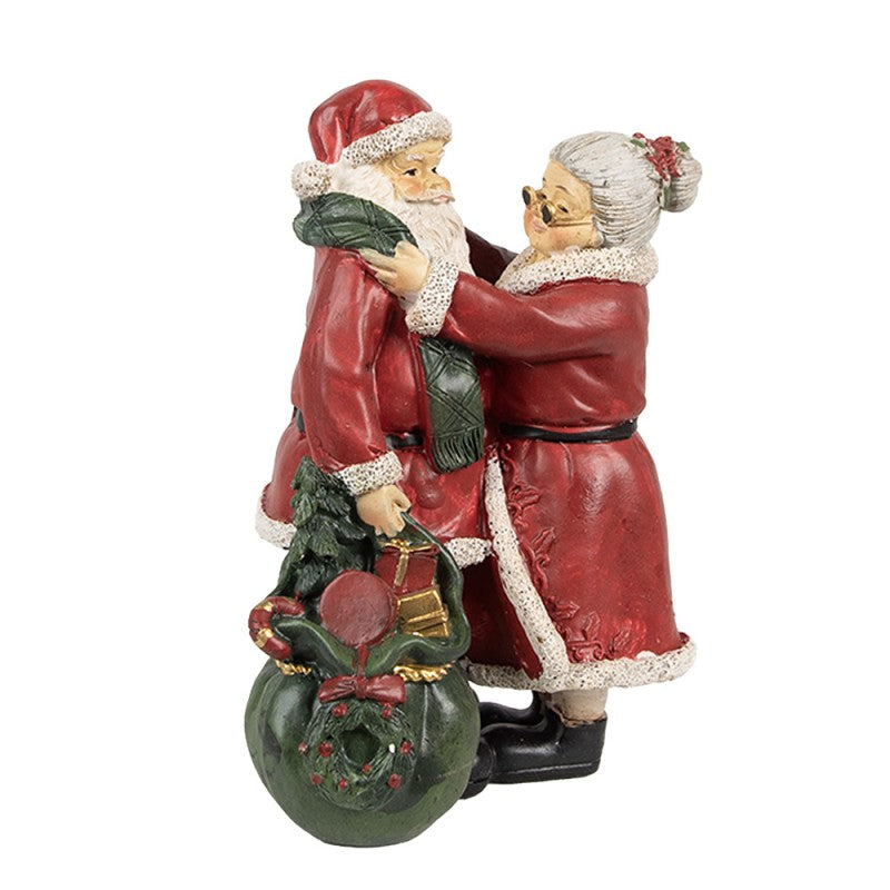 BABBO NATALE E MAMMA NATALE 10X10X16 CM CLAYRE & EEF