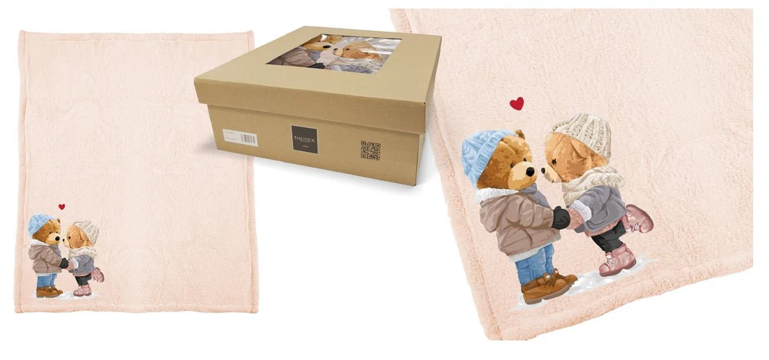 PLAID MORBIDOTTO BEAR AMOUR - DAUNEX