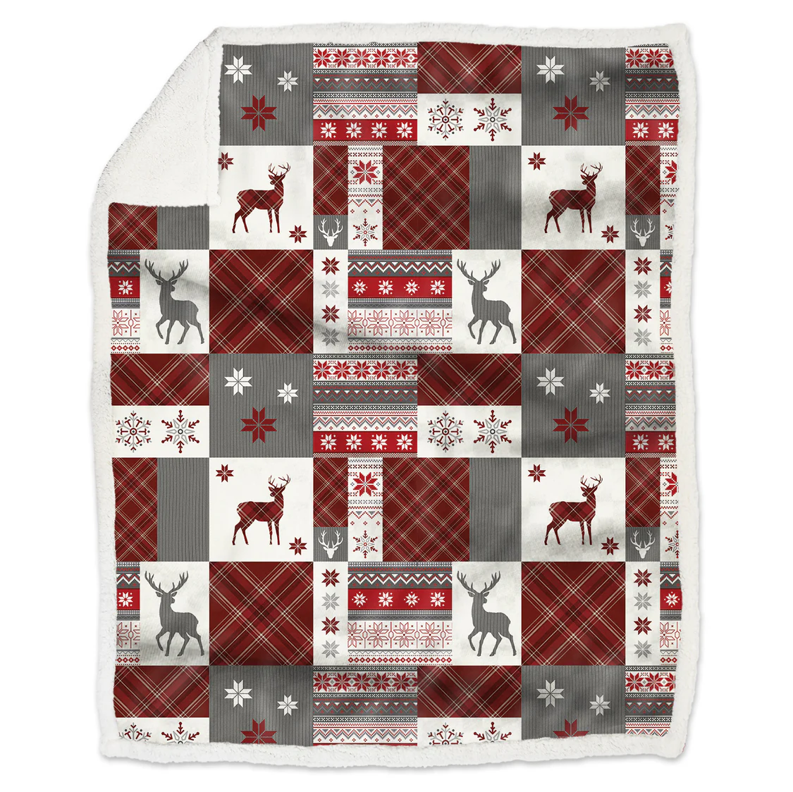 PLAID MORBIDOTTO CANAZEI ROSSO - DAUNEX