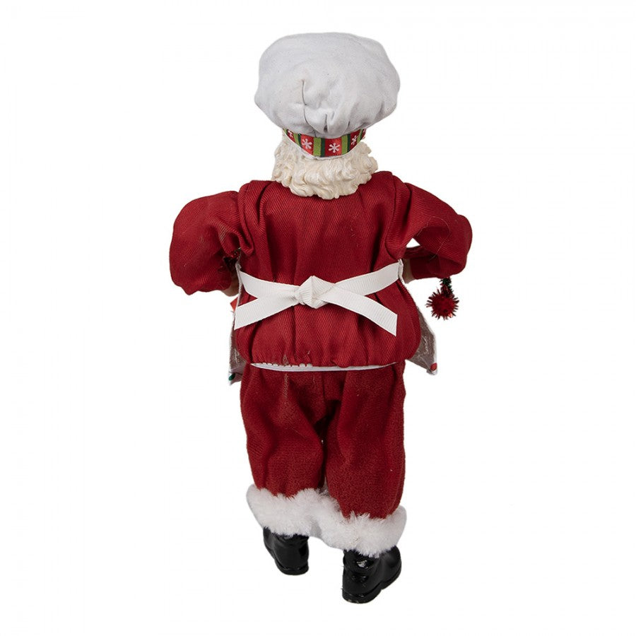 STATUETTA BABBO NATALE 28 CM ROSSO CLAYRE & EEF