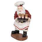 STATUETTA DECORATIVA DI NATALE BABBO NATALE 17X16X28 CM CLAYRE & EEF