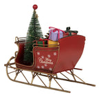 STATUETTA DECORATIVA DI NATALE SLITTA 21X9X18 CM CLAYRE & EEF