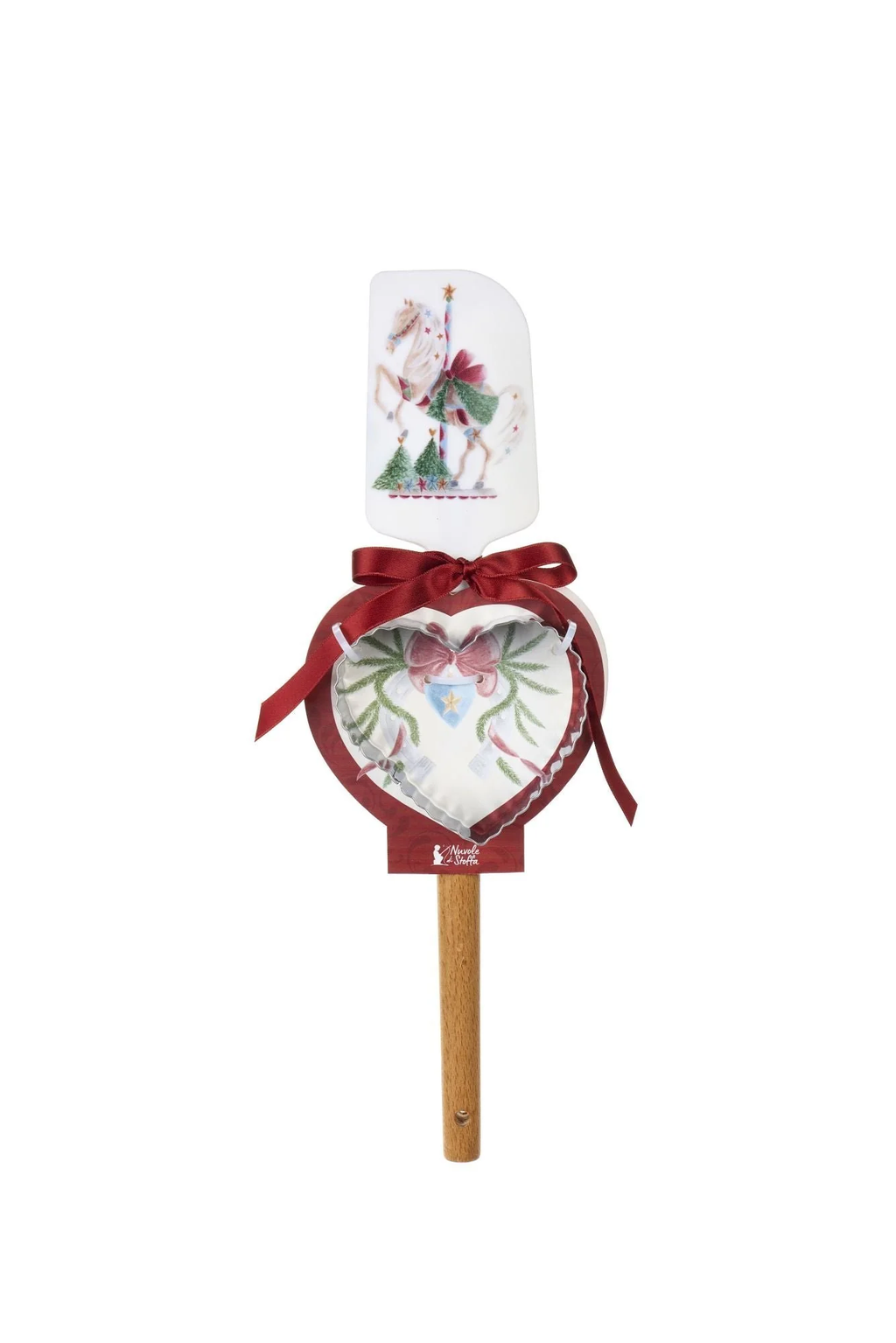 SET DA 2 SPATOLA CON STAMPINO LA GIOSTRA DI AMELIE - NUVOLE DI STOFFA