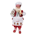 STATUETTA BABBO NATALE 28 CM ROSSO CLAYRE & EEF
