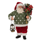 STATUETTA DECORATIVA DI NATALE BABBO NATALE 27 CM CLAYRE & EEF