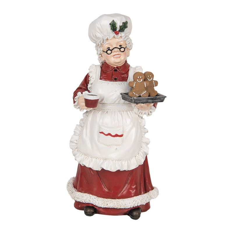 STATUETTA DECORATIVA MAMMA NATALE 15X15X30 CM CLAYRE & EEF