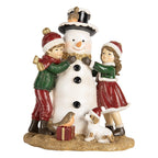 STATUETTA DECORATIVA DI NATALE BAMBINI 13X10X16 CM CLAYRE & EEF