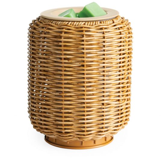 LAMPADA WICKER LANTERN MARRONE - CANDLE WARMERS